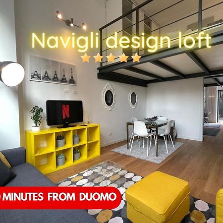 Navigli Design Loft - 7 Stops From Duomo, Ac, Netflix Apartment Milano Ngoại thất bức ảnh