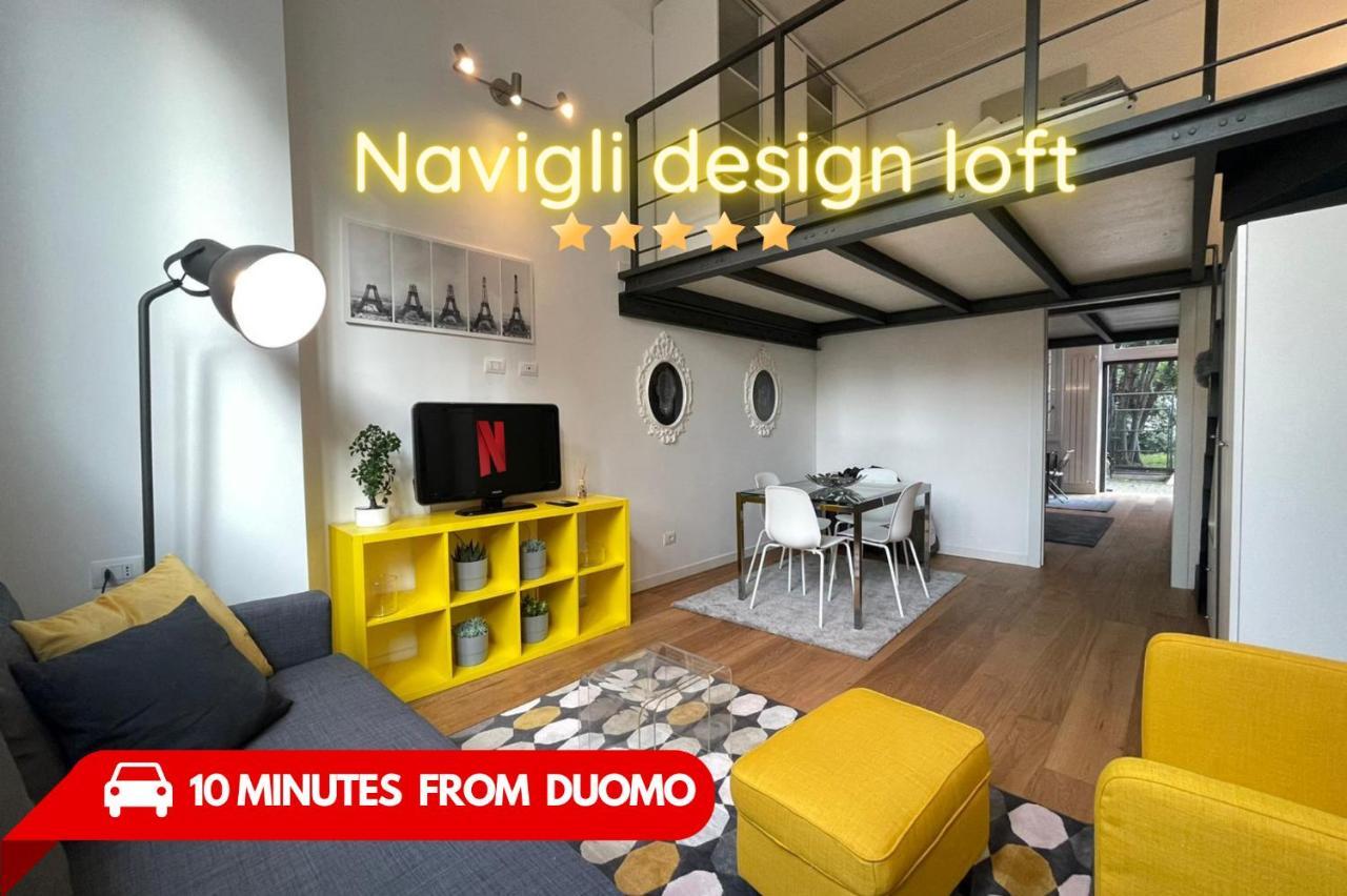 Navigli Design Loft - 7 Stops From Duomo, Ac, Netflix Apartment Milano Ngoại thất bức ảnh
